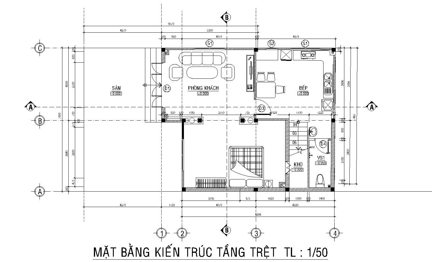 nha 8 x8 m 3 tang mb1
